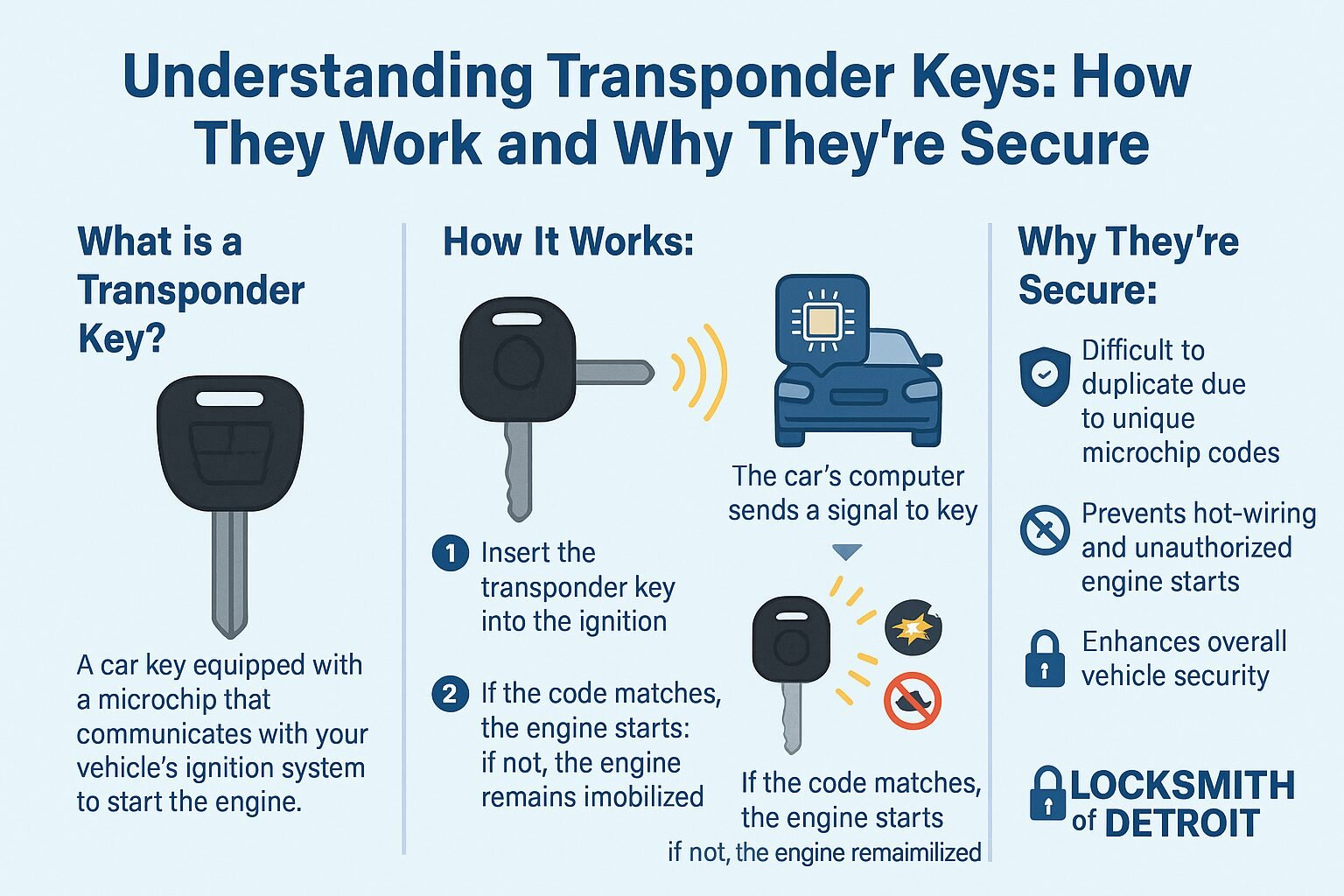 Understanding Transponder Keys in Detroit Mi